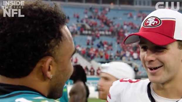 Brock Purdy’s Heartwarming Postgame Meeting With Jaguars WR Chris Kirk Was Loved by Fans 